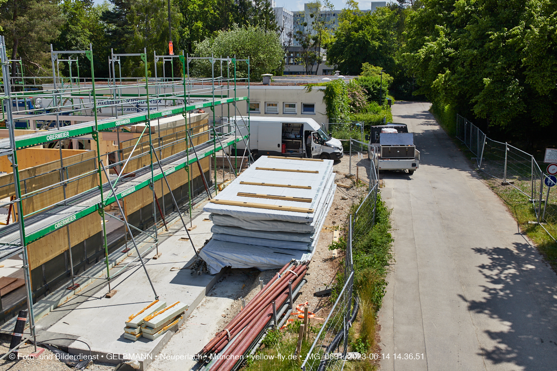 15.06.2023 - Neubau des Kindergartens und Hort für Kinder in der Quiddestraße in Neuperlach